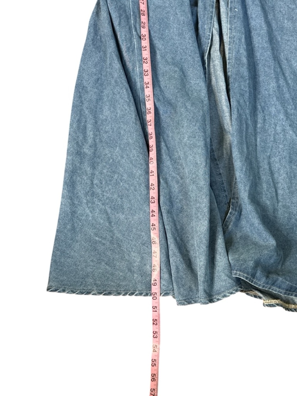 Blue Denim Halter Maxi Dress - Picture 8 of 11